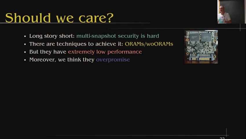 Shufflecake talk at Cryptography Applications Workshop (CAW), 2026-05-10, Rome (IT) - By Tommaso "tomgag" Gagliardoni